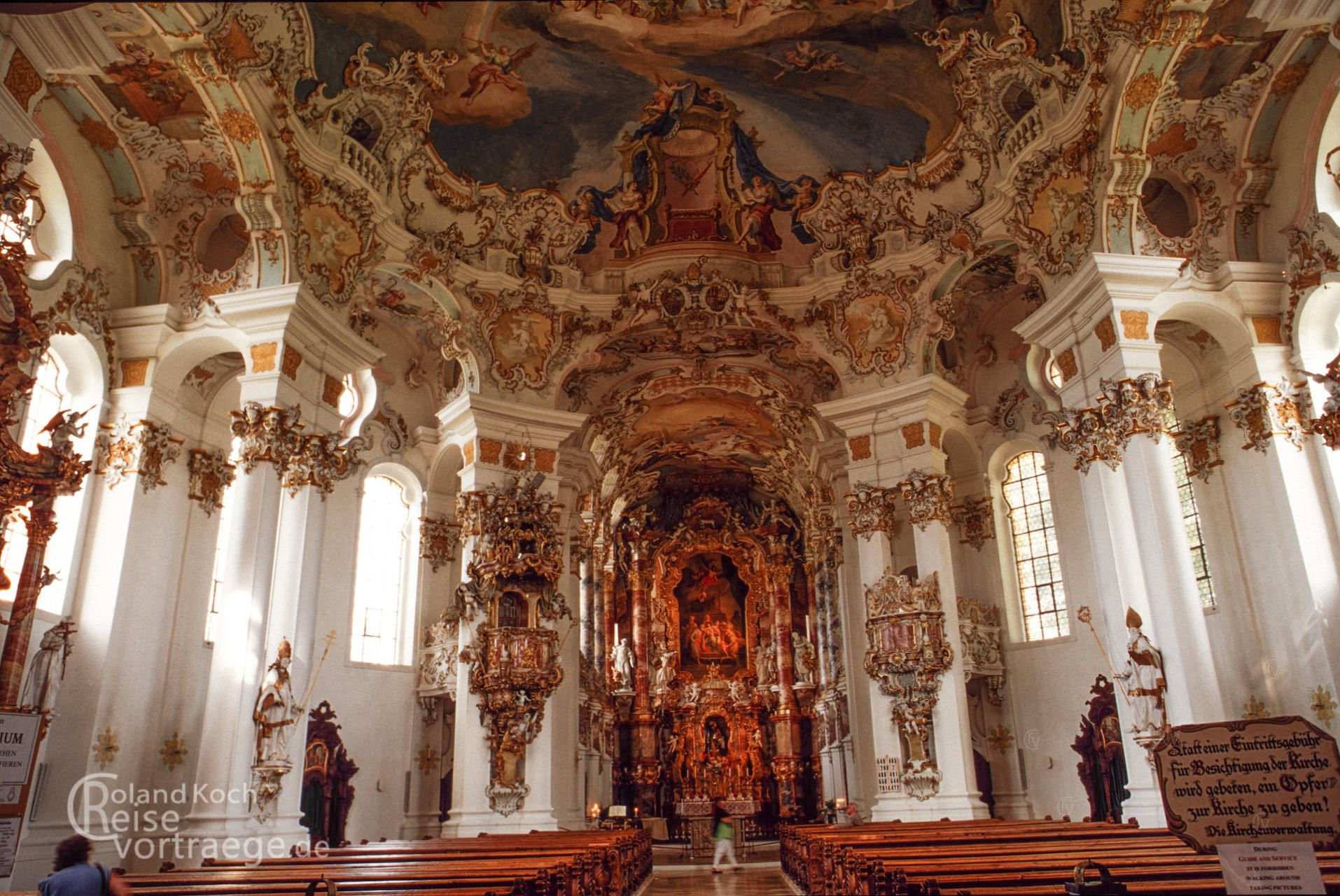 mit Kindern per Rad über die Alpen, Via Claudia Augusta, Wieskirche bei Steingaden